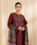 SAPPHIRE-3PC DHANAK EMBROIDERED SUIT LEH-6986