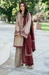 BAROQUE-3PC DHANAK EMBROIDRED SUIT LEH-6991