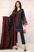 JAZMIN-3PC DHANAK EMBROIDERED SUIT RANG-6979