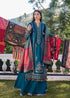 HUSSAIN REHAR-3PC SDHANAK EMBROIDED SUIT RANG-6945